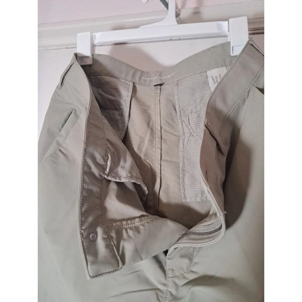 Banana Republic Men's Tan/Beige Pants 36x30 Tapered Mid-Rise Chino Comfort